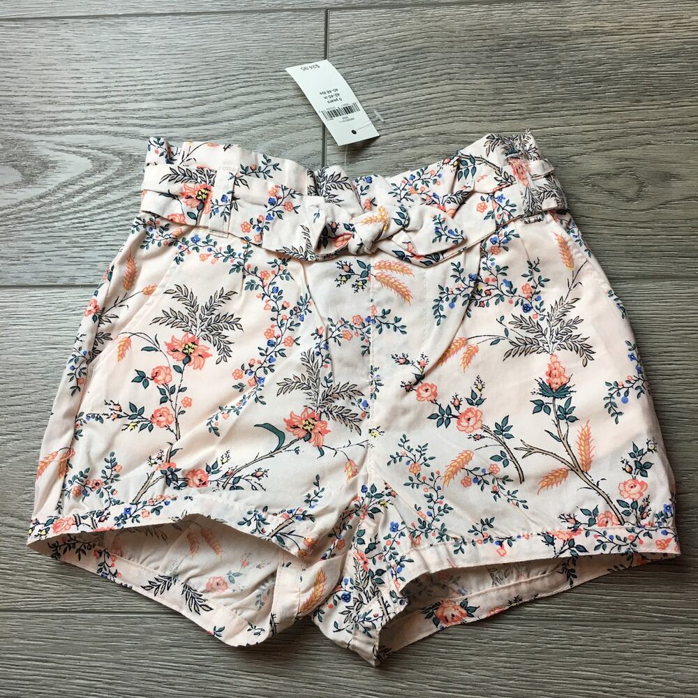 Baby Gap Pink Floral Girl 5T Pull On Toddler Shorts NWT